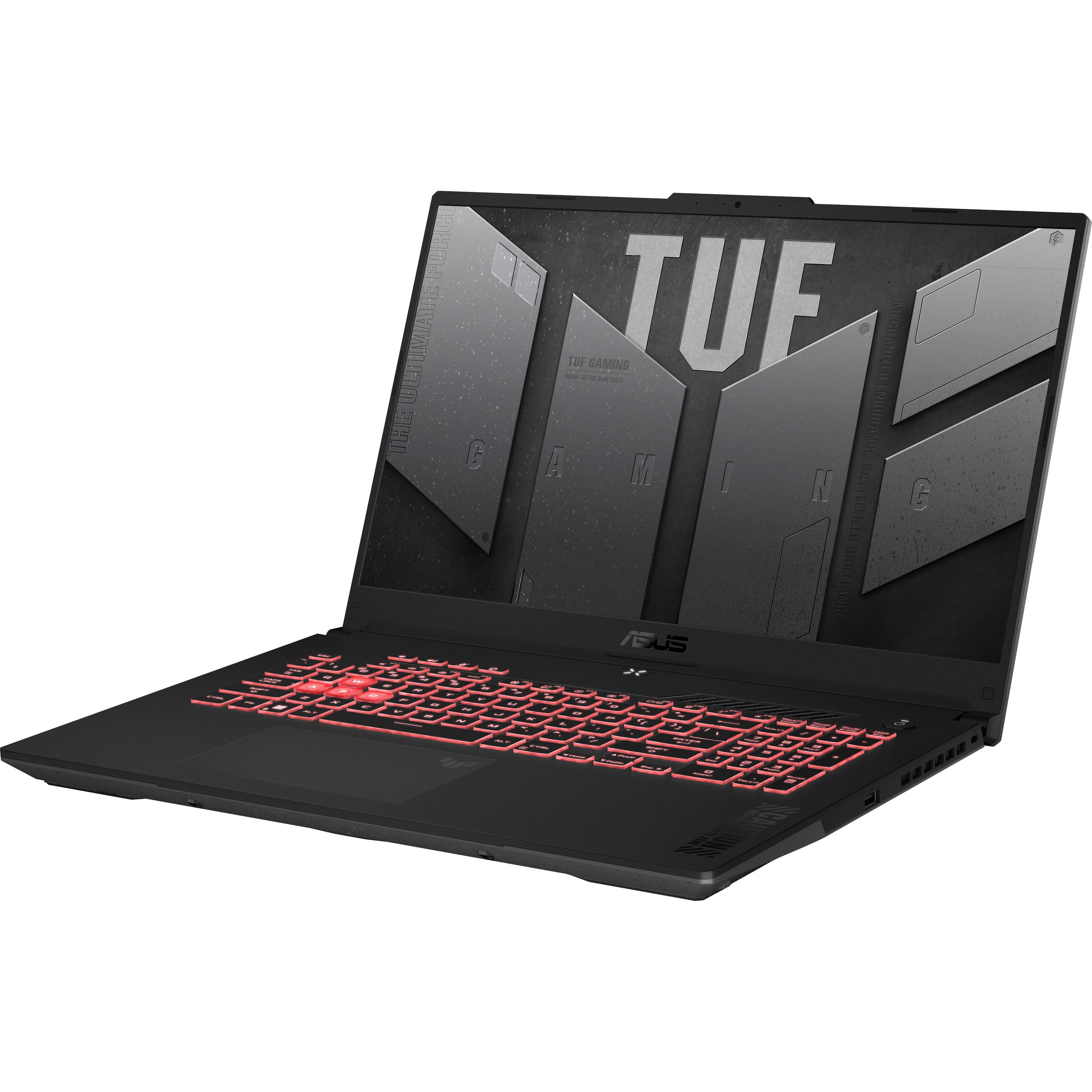 ASUS TUF Gaming A17 RTX 4050 (17.30", 1000 GB, 16 GB, DE, AMD Ryzen 7 7435HS), Notebook, Grau