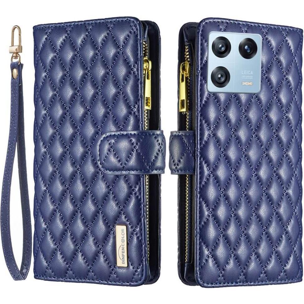 Binfen Color Xiaomi 13 Pro - BINFEN Brieftaschen Hülle blau (Xiaomi 13 Pro), Smartphone Hülle, Blau