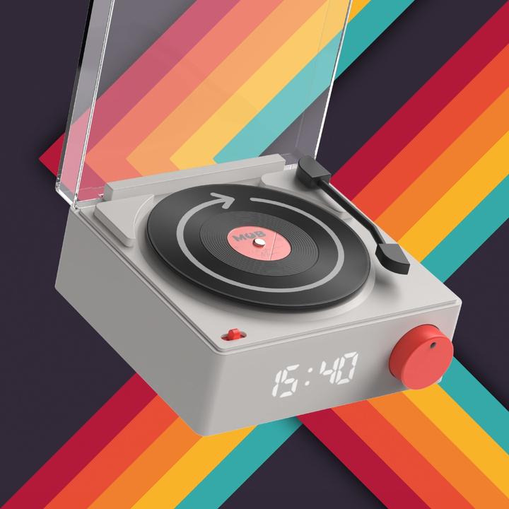 Actual product image Mobility on Board Retro Speaker & Alarm Clock VS-80 blue (8 h)