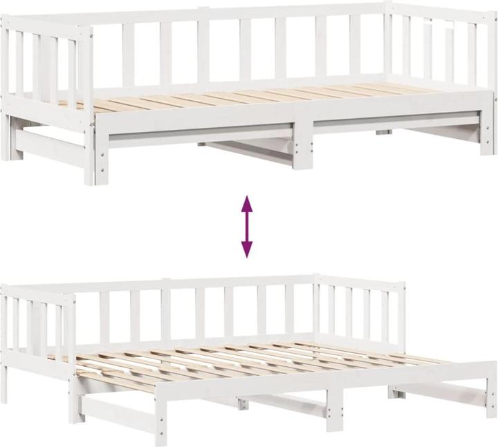 Produktbild vidaXL ausziehbares Tagesbett (90 x 200 cm)