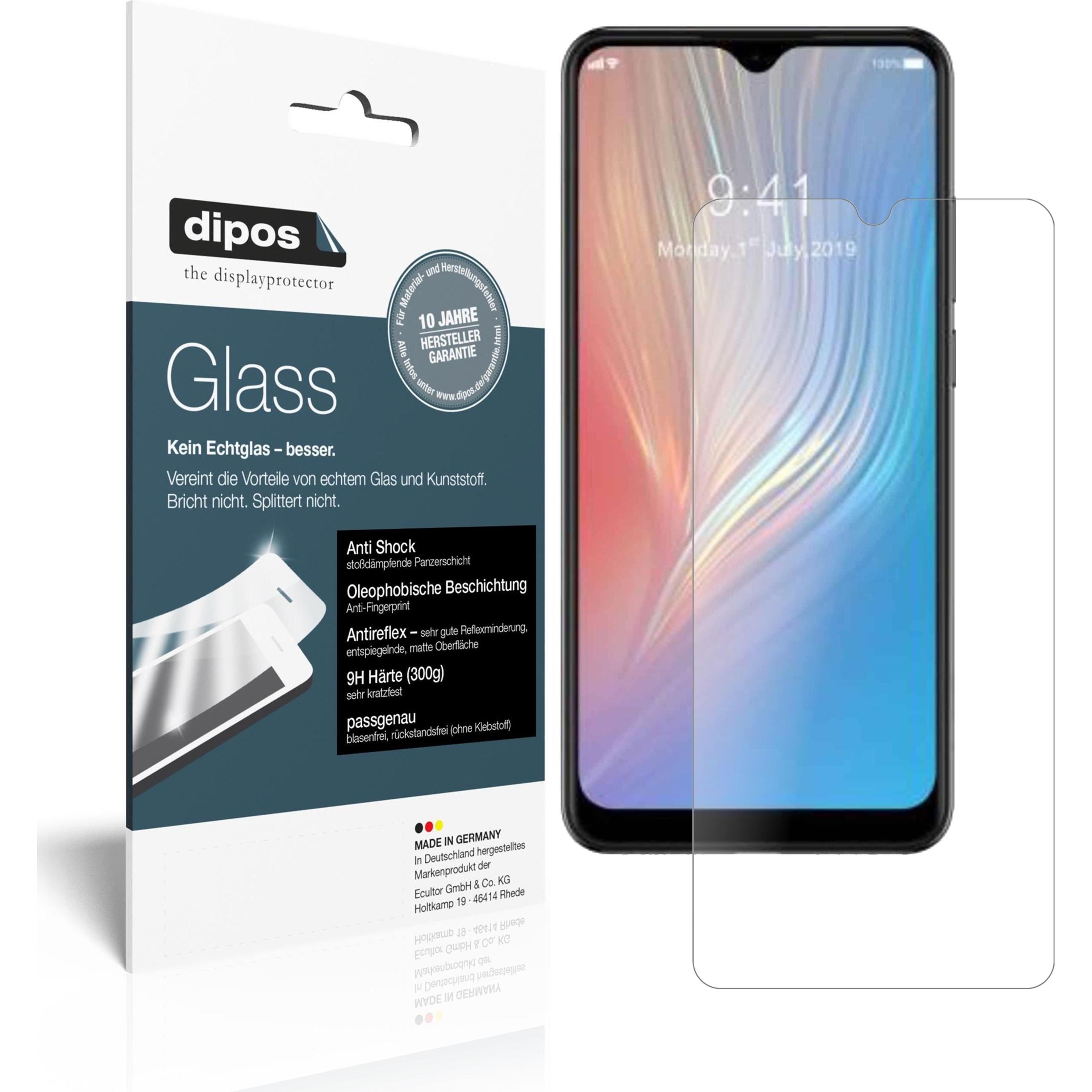 Dipos Displayschutz Anti-Shock (2 Stück, HTC Wildfire X), Smartphone Schutzfolie, Transparent