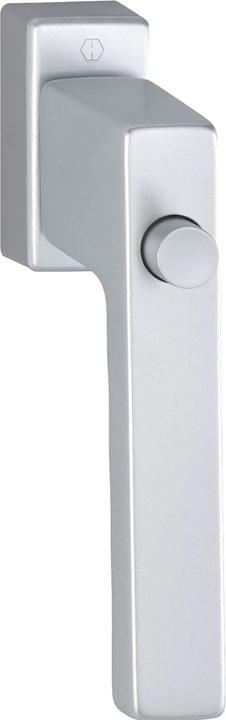 Hoppe TOULON window handle - locking knob, with VK, silver anodised aluminium