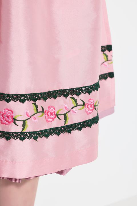 Produktbild Ulla Popken Samt-Dirndl, Stickerei, Carré-Ausschnitt, ärmellos (62)