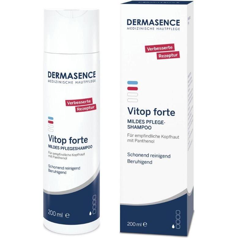 Dermasence, Shampoo, Vitop forte mildes Pflegeshampoo (200 ml, Flüssiges Shampoo)