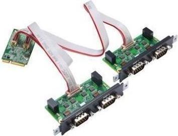 Moxa CP-104N-I-T - 4-port RS-232 Mini PCI Express serial board with 2.5 kV capacitive isolation,-40