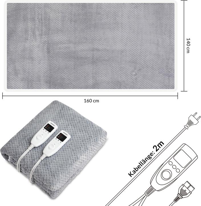 Actual product image Monzana Heating Blanket (160 x 140 cm)