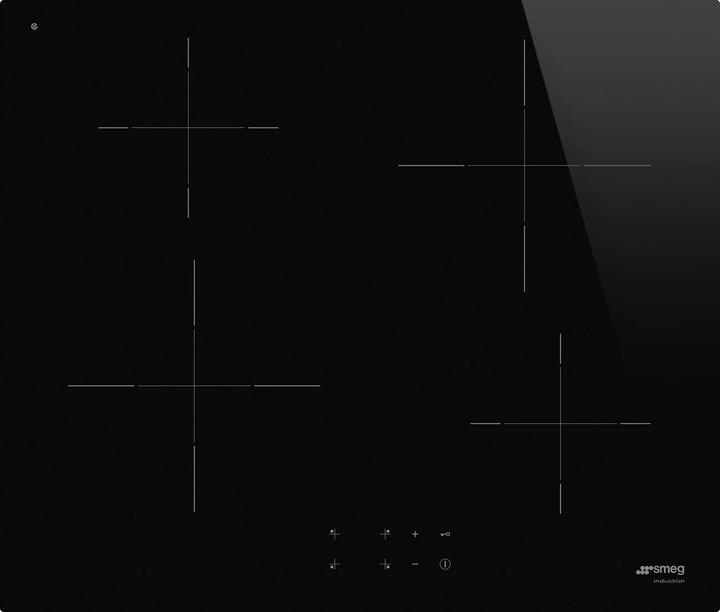 Image du produit Smeg SI2641D Table de cuisson à induction, 60 cm, vitrocéramique noire, coupe en C (60 cm, Table de cuisson électrique)