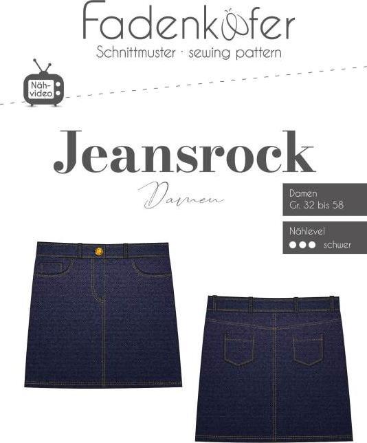 Fadenkäfer Schnittmuster Jeansrock