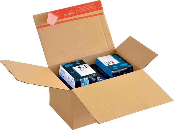 Actual product image Colompac Lightning bottom carton with self-adhesive seal with tear thread, quick erection by automatic bod (20 x)
