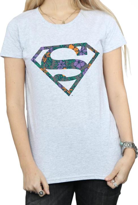 Immagine prodotto Superman Floral Logo 1 Maglietta Donna (L)