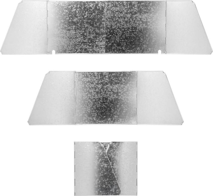 Image du produit ProPlus Pare-vent pour cuisinier 3 pièces acier pliable + extensible