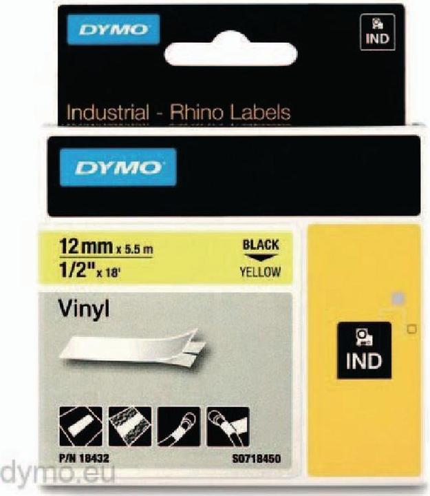 Produktbild Dymo Schriftband-Kassette Rhino IND (1.20 cm, Mehrfarbig)