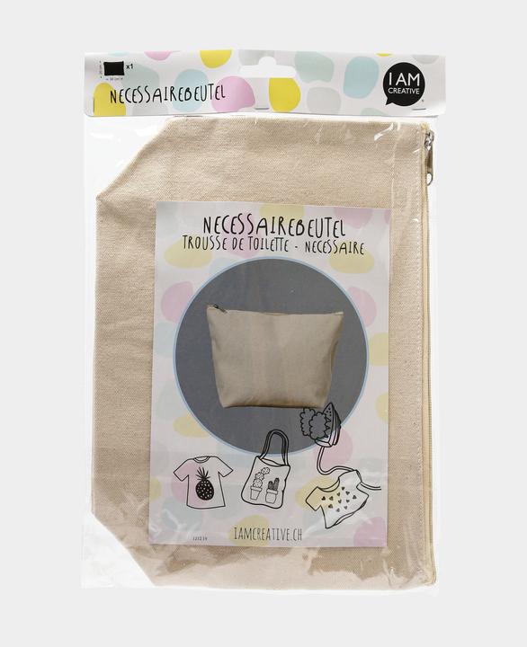 Actual product image I Am Creative Toiletry bag, cosmetic bag, 100% cotton