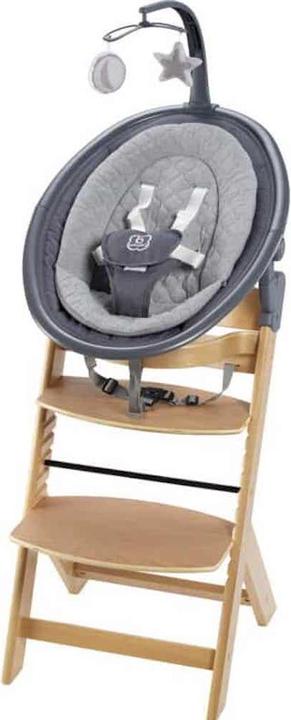 Produktbild BabyGo Hochstuhl Family Newborn - Treppenhochstuhl ab Geburt - Farbe: Grey/Natur