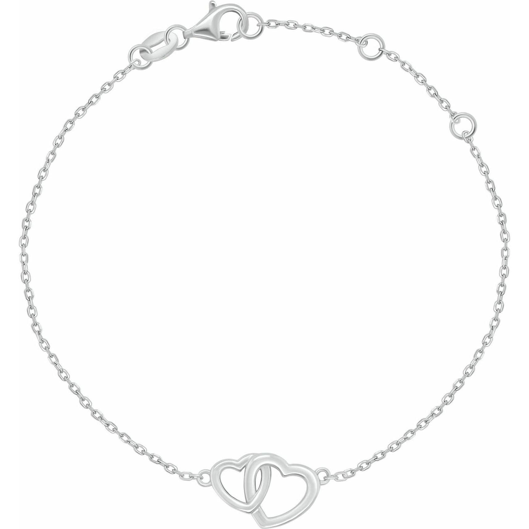 Brilio, Bracciale, Silver - Romantic silver bracelet with hearts BRC242W