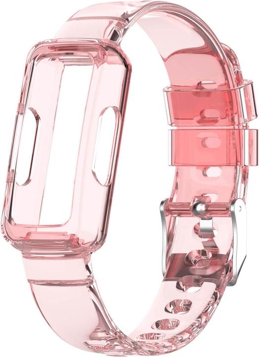 Cover-Discount Fitbit Inspire 3 - Sport polsband met schermbeschermer roze (Silicone)