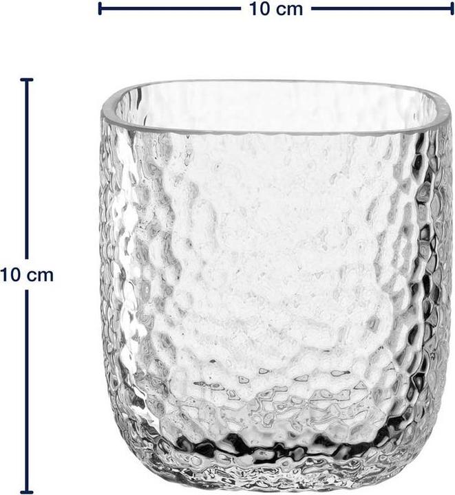 Produktbild Leonardo Tischlicht Martello 4 Stück, 10 cm, Transparent (4 x, 10 cm)