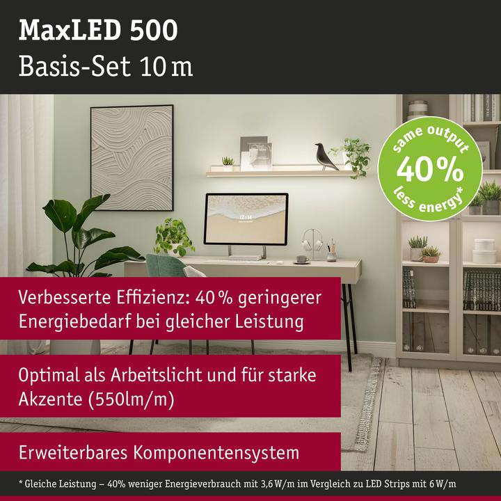 Actual product image Paulmann MaxLED 500 Basisset (Warm white, 1000 cm, Indoor)