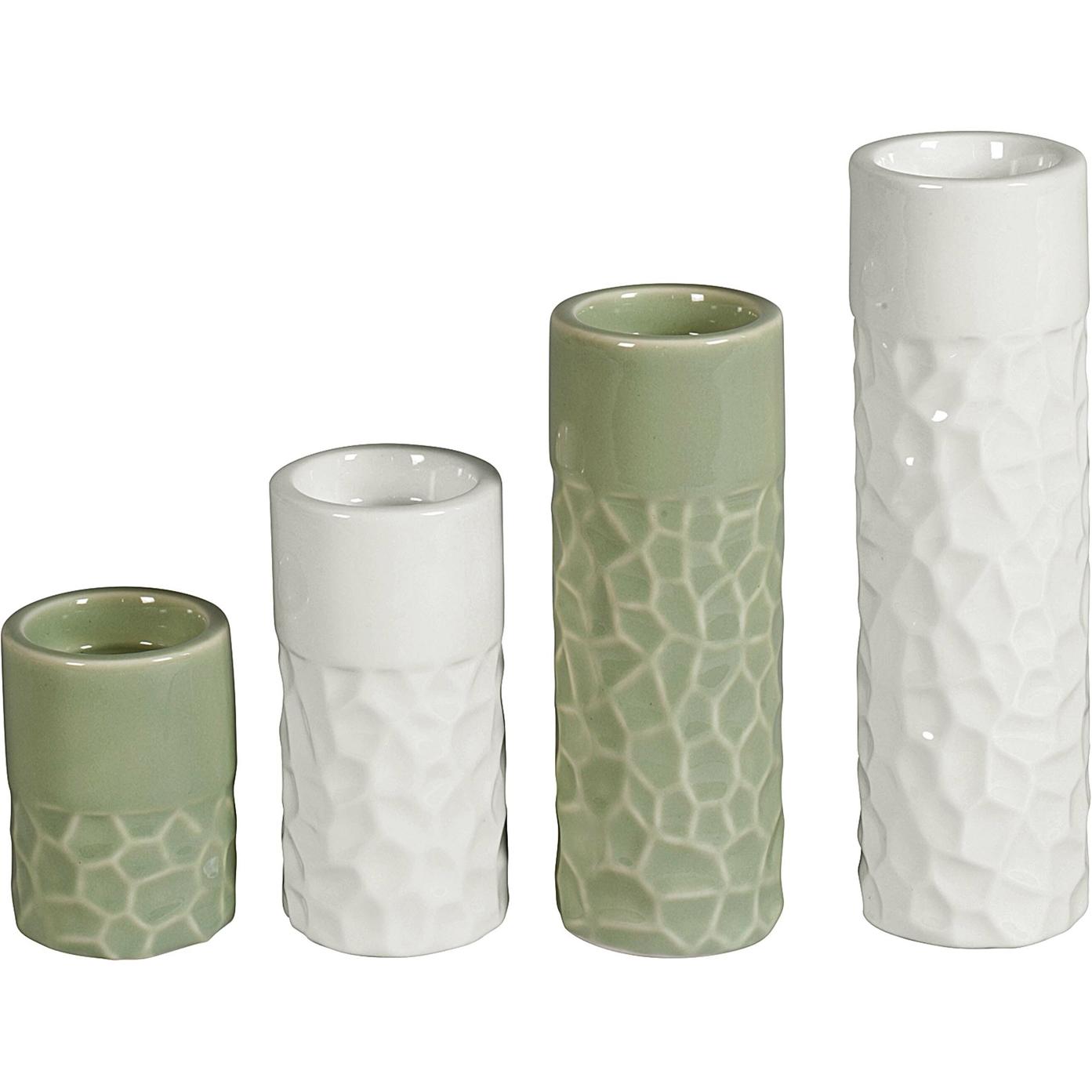 HTI-Living, Windlicht, Teelichthalter Porzellan (4 x)