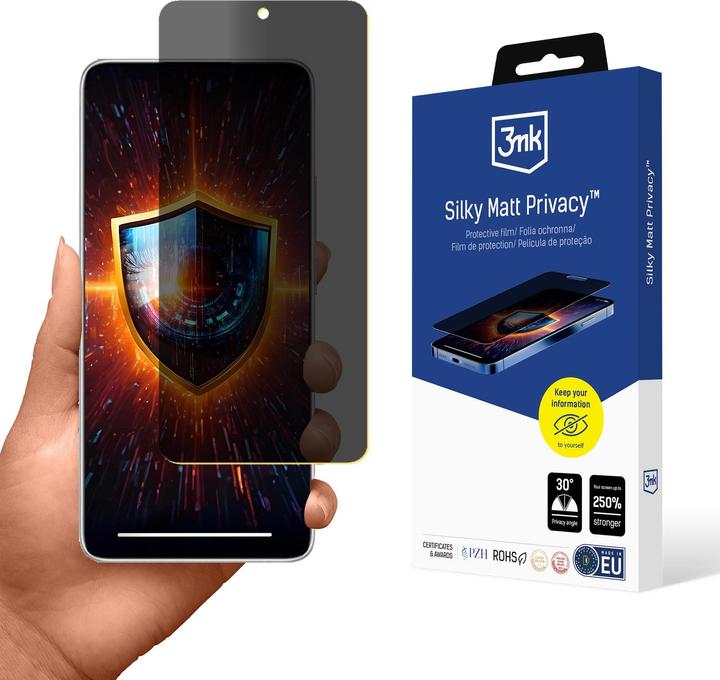 Actual product image 3MK Privacy Film Silky Matt Privacy for Xiaomi Redmi Note 14 5G (Xiaomi Redmi Note 14 Pro 5G)
