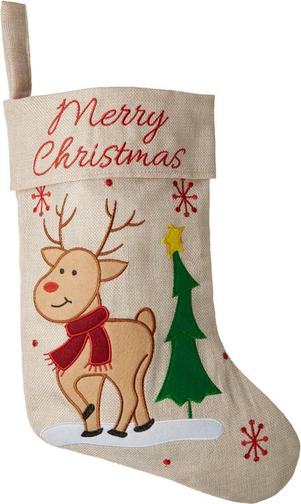 Actual product image tectake Reindeer Christmas stocking