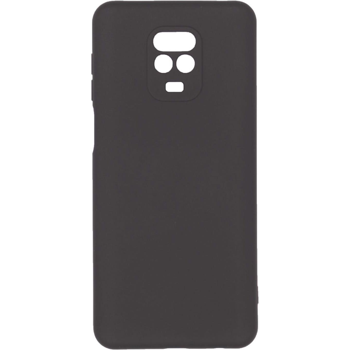 Evelatus Xiaomi Redmi Note 9 Pro / Redmi Note 9S Silicone morbido al tatto (Xiaomi Redmi Note 9 Pro), Cover smartphone, Nero