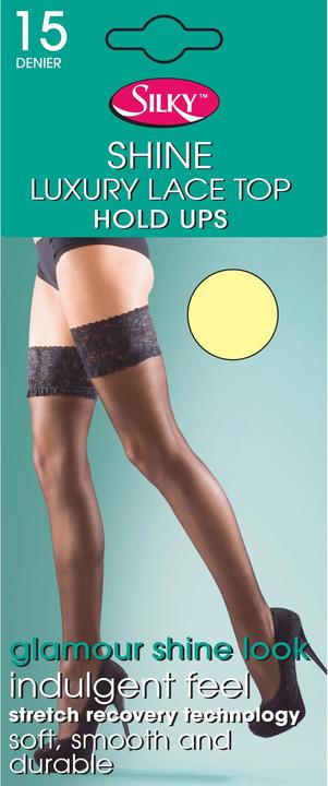 Produktbild Silky Shine Halterlose Strümpfe mit Spitzenabschluss (M)