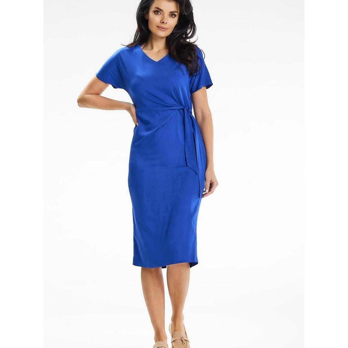 Awama, Damen, Kleider, Alltagskleid model, Blau, (XL)
