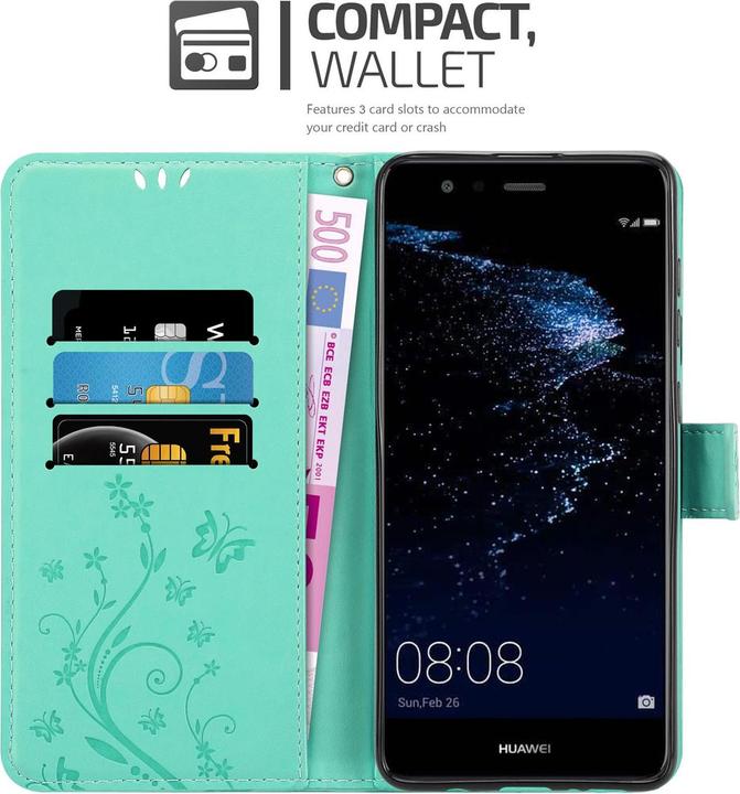 Actual product image Cadorabo Flower Book Cover (Huawei P10 Lite)