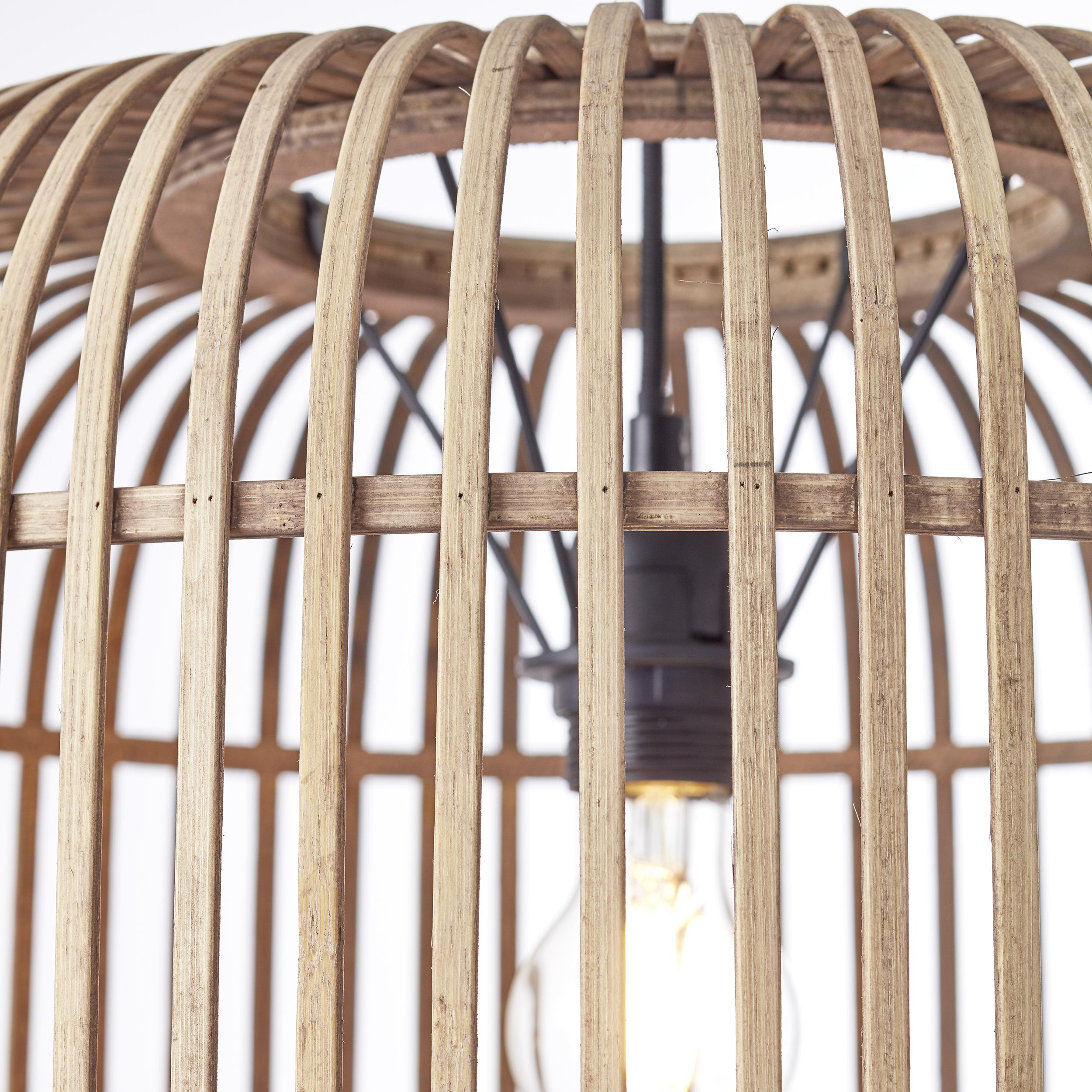 Thumbnail - Brilliant, Pendelleuchte, Woodrow Pendelleuchte 45cm hellbraun (E27)