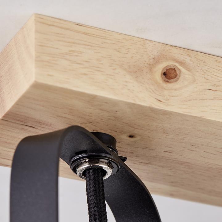 Actual product image Brilliant Tronte Spot Bar 2flg gold/black/wood (E14)