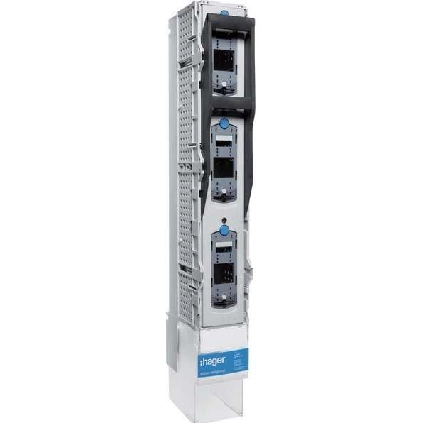 Hager HAG LVSG2CPX NH2 Schaltleiste Schrauban. 185mm SaS, Elektronikzubehör + Gehäuse, Schwarz