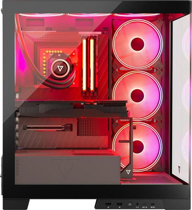 Actual product image Modecom Computer housing Volcano SPACE APEX ARGB MIDI USB 3.0 X 2 CYPE-C (ATX, mATX, Mini-ITX)