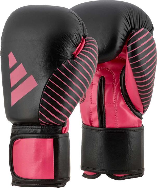 Immagine prodotto adidas Guanto da competizione di kickboxing nero/rosa, adiKBWKF200 (10 OZ)