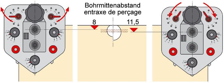 Actual product image Hettich Drill Jig VB (Connection fitting, 1 pcs.)