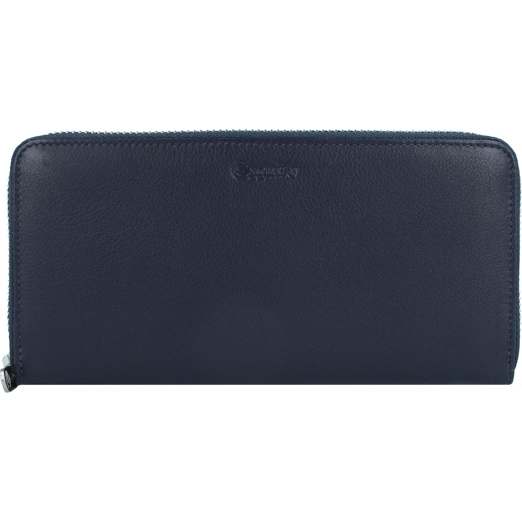 Esquire, Damen, Portemonnaie, Viktoria Geldbörse RFID Leder 19 cm, Blau