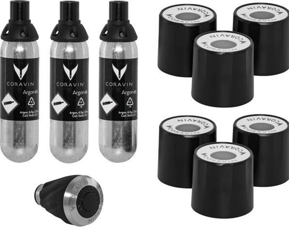 Immagine prodotto Coravin Versatore per vino Timeless Six+ 12 pezzi, argento (Versatore di vino)