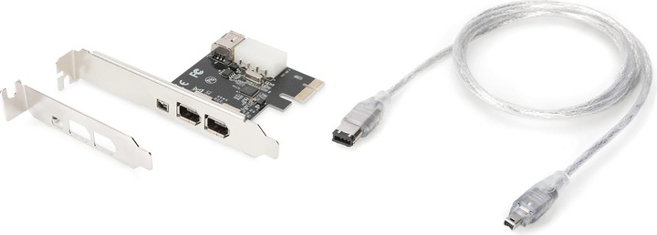 Actual product image Digitus PCIe Card Firewire 1394a 3+1 Port