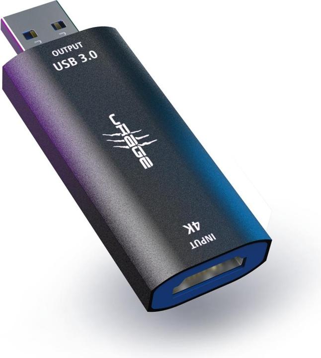 Urage Video-Converter Stream Link 4K, Schwarz (PC, Mac)