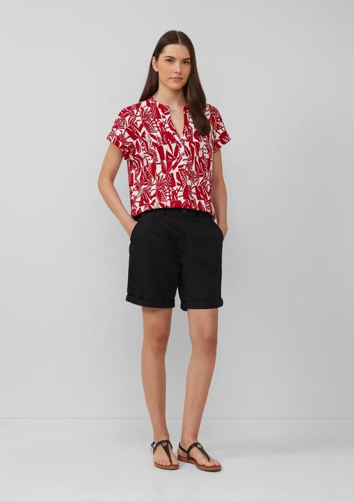 Produktbild S.Oliver T-Shirt Strukturiertes T-Shirt im Relaxed Fit mit V-Ausschnitt (36)