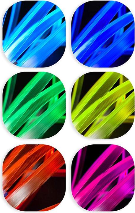 Werkstein Auto Lichtstreifen USB Innenraumbeleuchtung RGB Beleuchtung + Fernbedienung (5m) LED