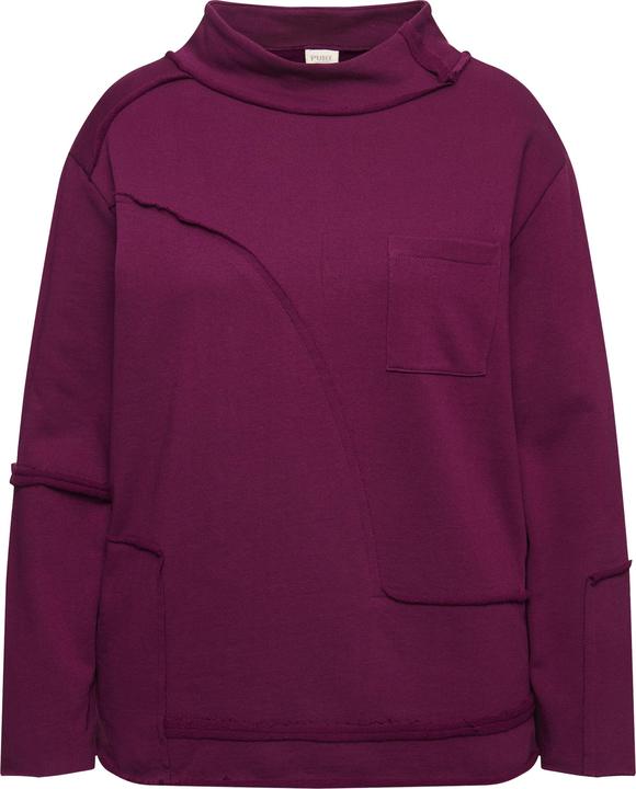 Produktbild Ulla Popken Sweatshirt, Regular Fit, Patchoptik, Stehkragen (42, 44)