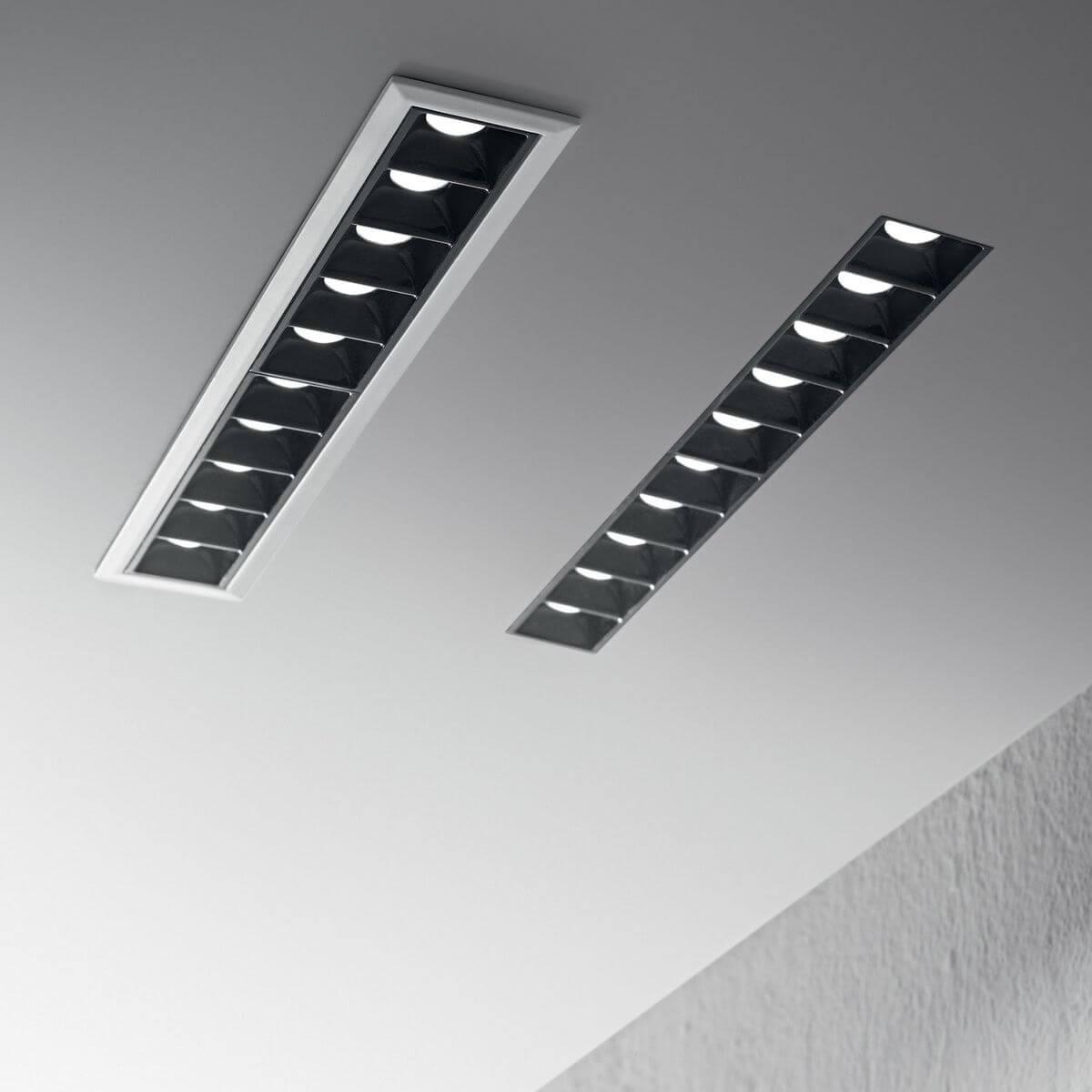 Thumbnail - Ideal lux, Wandleuchte + Deckenleuchte, LIKA LED Einbauleuchte 20W Schwarz warmweiss 206240 (1750 lm)