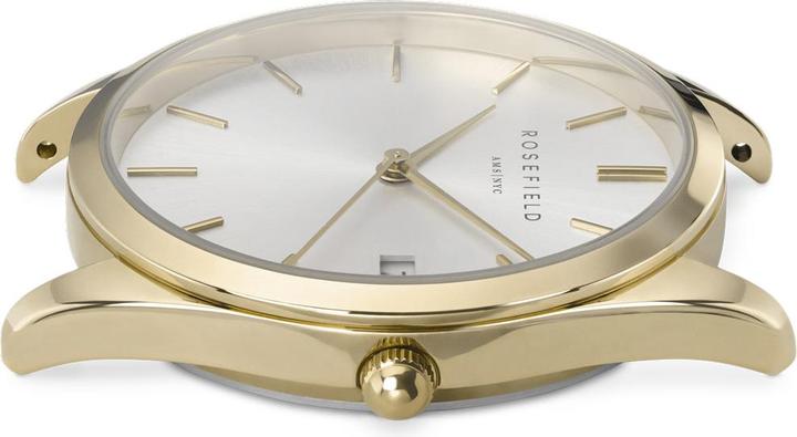 Productafbeelding Rosefield De Ace Zilver Sunray Zilver Goud (Analoog horloge, 33 mm)