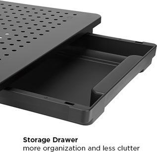 Image du produit Powerton ERGO BUCO Ständer unter Monitor, schwarz