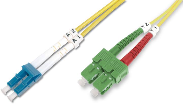 Immagine prodotto Digitus Patch monomodale fibra ottica K SC (APC) su LC (PC) (LSOH, 3 m)