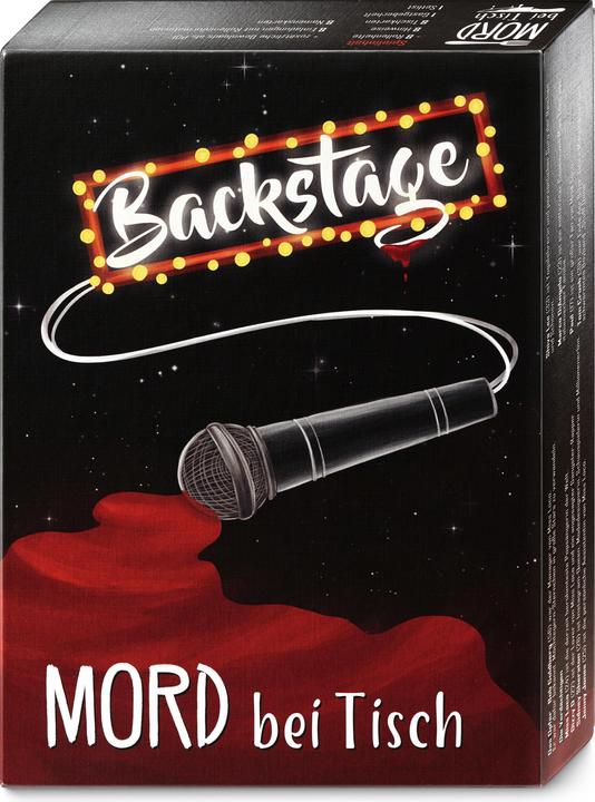 Produktbild Mord bei Tisch Backstage - Krimidinner (Deutsch, 6 - 8 Spieler)