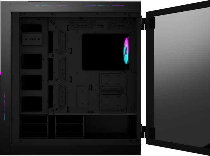 Actual product image MSI MPG Sekira 500X (mATX, Mini-ITX, ATX, E-ATX)