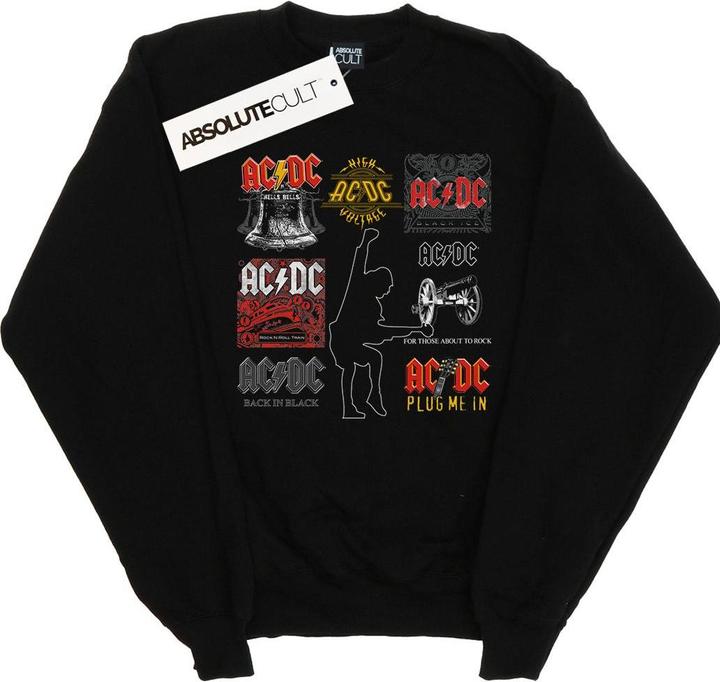 Actual product image AC/DC Mens Art Collection Cotton Sweatshirt (L)