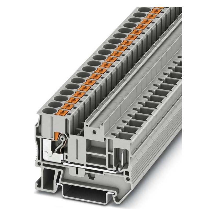 Phoenix Contact Contact PT 6/1P 3061758 Doorvoerklem 0,50 mm² 6 mm² Grijs 50 st., Kabels + Stekkers, Grijs